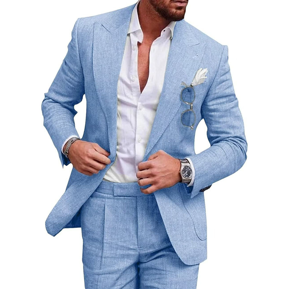 Costume homme en lin 2 pièces, - Men'S Grooming Jacket avis et prix